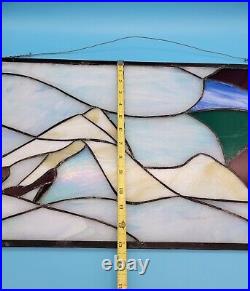 Vintage Stained Glass Window Panel Nude Woman in heels silhouette UMBRELLA Beach