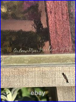 Vintage Swan Stained Glass Window Panel 13 Wide x 15 High Signed