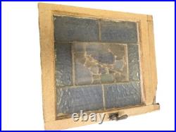 Vintage Victorian Leaded Stained glass Window 18-3/4 X 21 Vintage Victorian Leaded Stained glass Window 18-3/4 X 21