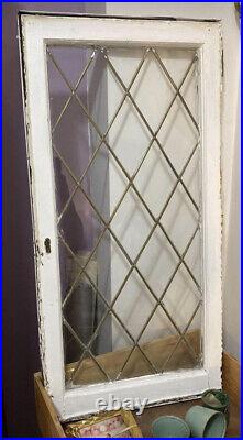 Vintage leaded stained glass salvage window