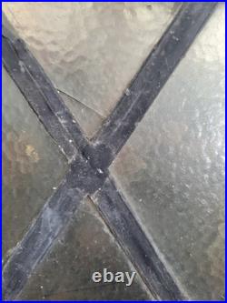 WOW Antique 1920 Religious Church MEMORIAL LEADED Glass Steel Window Wall Decor