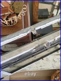 WOW Antique 1920 Religious Church MEMORIAL LEADED Glass Steel Window Wall Decor