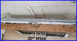 WOW Antique 1920 Religious Church MEMORIAL LEADED Glass Steel Window Wall Decor